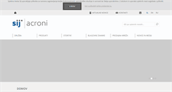 Desktop Screenshot of acroni.si