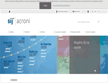Tablet Screenshot of acroni.si